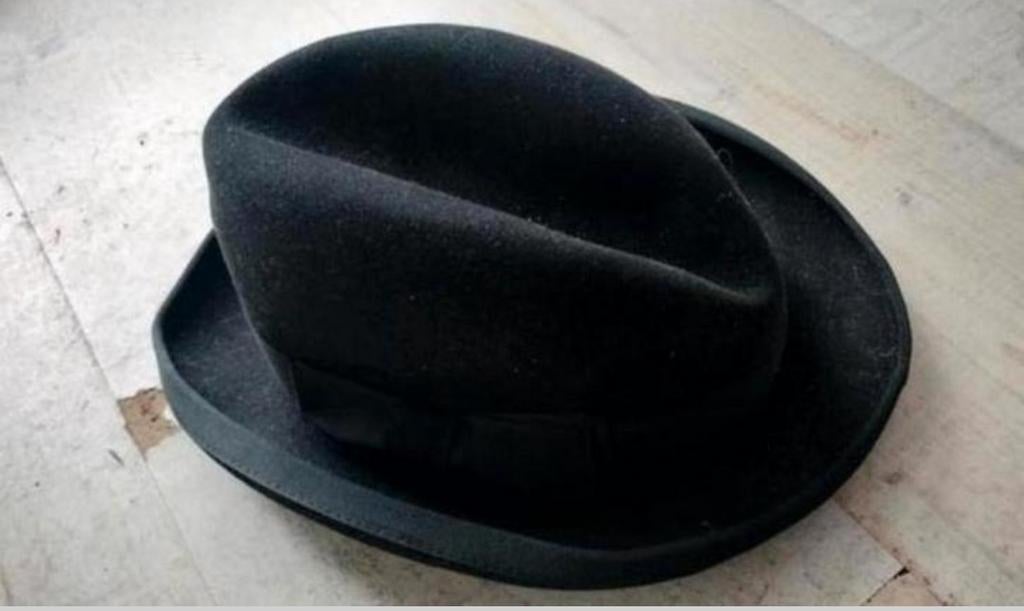 Nooit gedragen antieke STAALMEESTER hoed maar 56,5, Hoed, Nieuw, 57 cm (M, 7⅛ inch) of minder, Ophalen of Verzenden