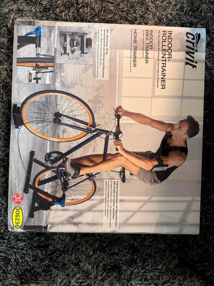 Crivit Indoor Rollentrainer - Fiets trainer, Sport en Fitness, Wielrennen, Zo goed als nieuw, Overige typen, Ophalen