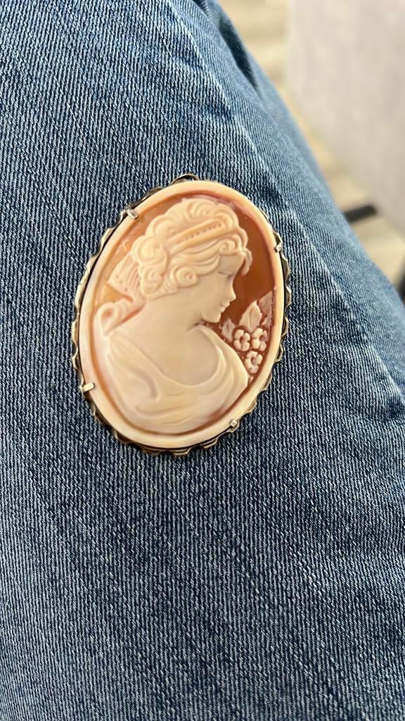 Vintage Broche, Ophalen, 18 tot 19, Overige kleuren, Zo goed als nieuw
