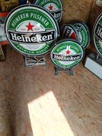 Heineken Pilsener dubbele lichtbak - 50 cm, Verzamelen, Biermerken, Ophalen, Gebruikt, Reclamebord, Plaat of Schild, Heineken