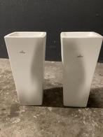 2 hoge bloempotten, Vierkant, Binnen, Ophalen of Verzenden, Zo goed als nieuw