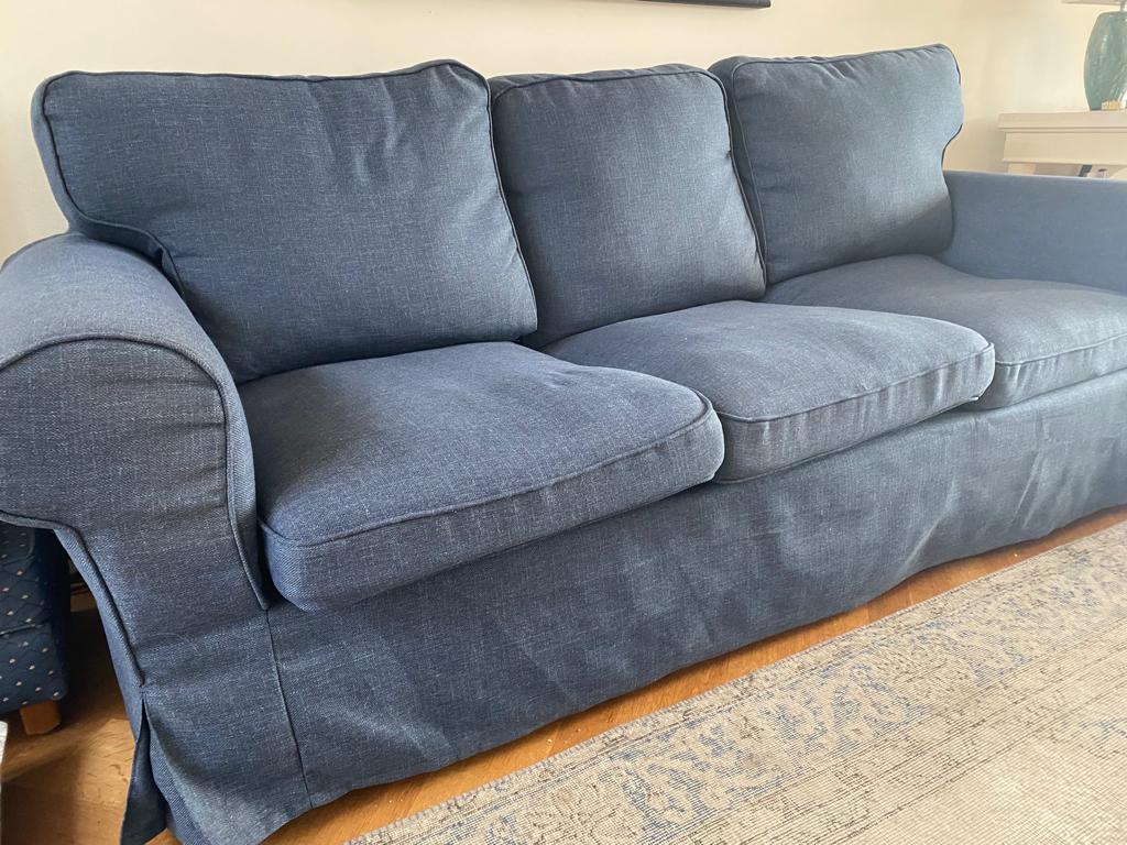 Ektorp 3 zits bank, Ophalen, 250 tot 300 cm, Gebruikt, Driepersoons