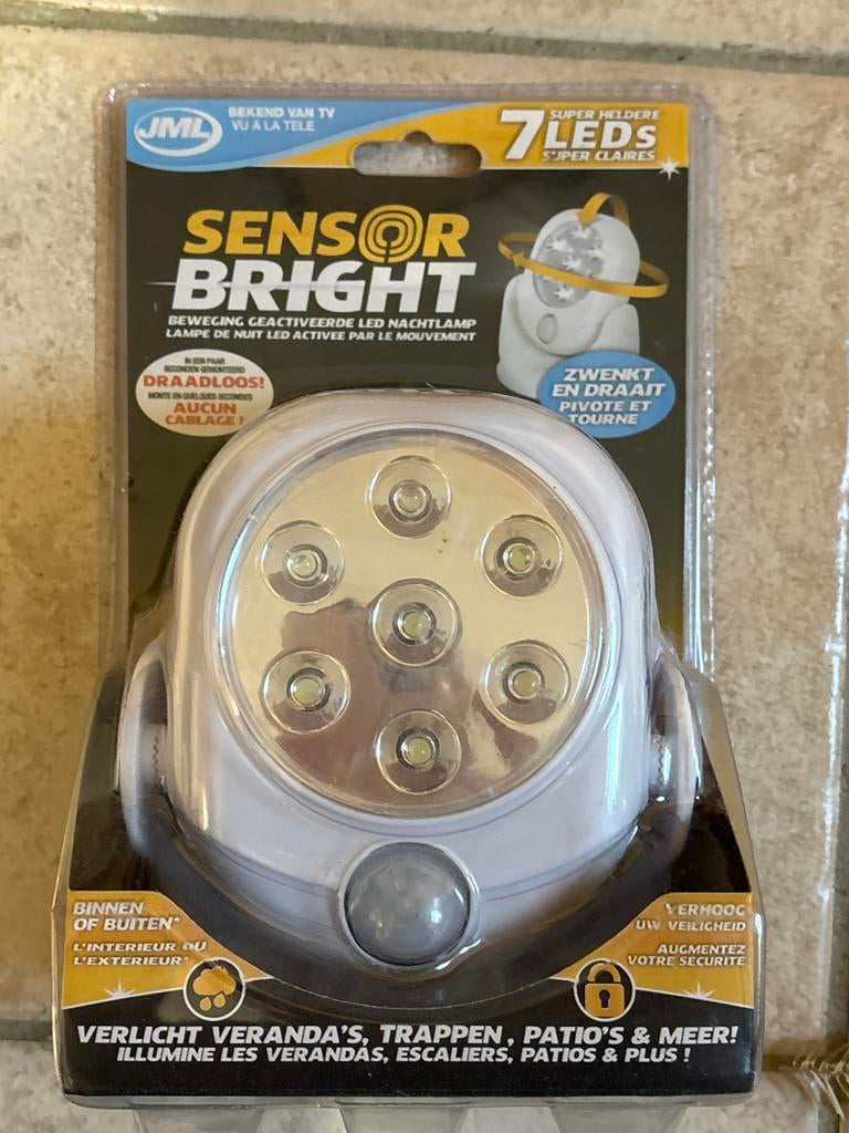 Draadloze Sensor Bright LED lamp met Bewegingssensor, Ophalen of Verzenden, Nieuw