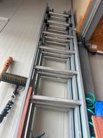 Dirks ladder 3 x 12 sport 30cm optrede in goede staat, Gebruikt, Ophalen of Verzenden, Ladder, Opvouwbaar of Inschuifbaar