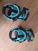Nidecker Supermatic Snowboard Bindingen - Maat S, Blauw, Sport en Fitness, Snowboarden, Ophalen of Verzenden, Zo goed als nieuw