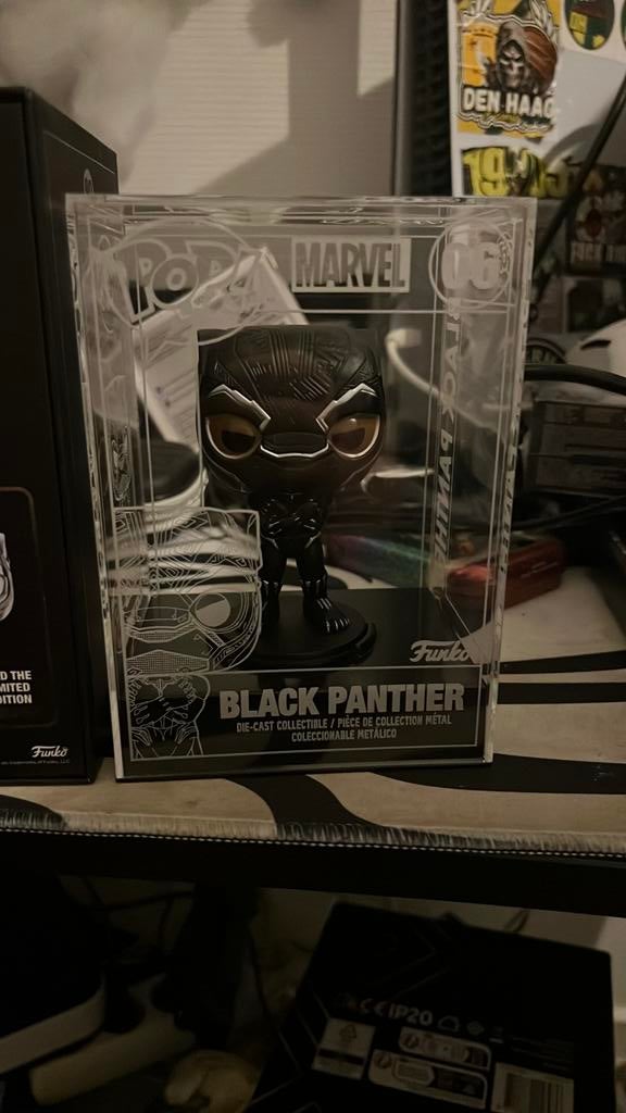 Black phanter funko met doos, Ophalen of Verzenden, Zo goed als nieuw