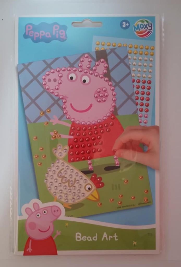 Moxy Peppa Pig bead art - A5 formaat, Ophalen of Verzenden, Nieuw, Knutselen