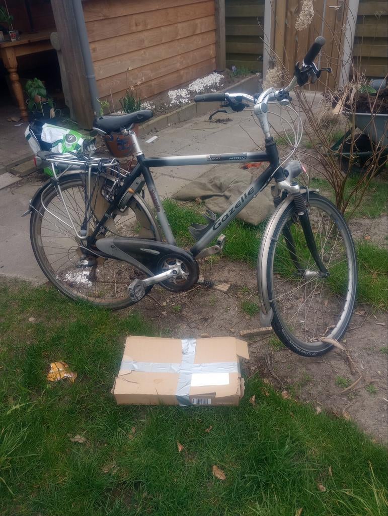 Gazelle Medeo herenfiets, Fietsen en Brommers, Fietsen | Dames | Damesfietsen, Ophalen, Gebruikt, Gazelle, Versnellingen