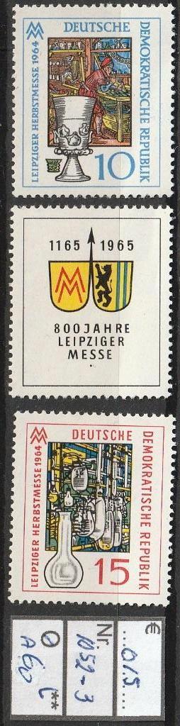 DDR 800 Jaar Messe Michel 1052-3 Nr.A60p, Verzenden, DDR, Postfris