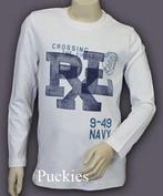 Witte Pixel longsleeve maat 116 NIEUW (10166), Kinderen en Baby's, Kinderkleding | Maat 116, Nieuw, Ophalen of Verzenden, Pixel