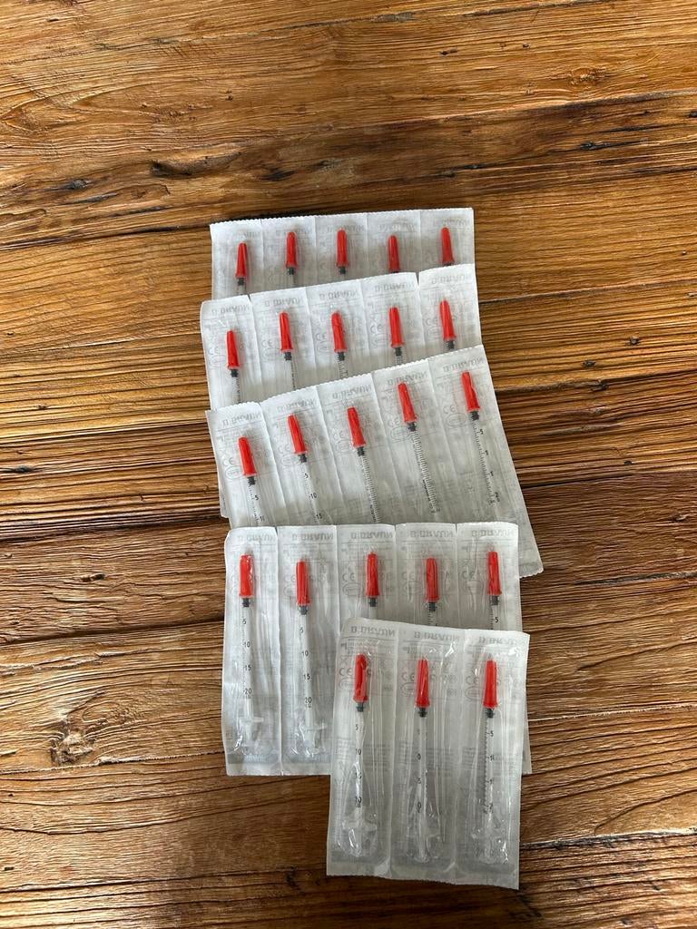 23 Insuline spuitjes Braun - nieuw, Ophalen of Verzenden, Nieuw