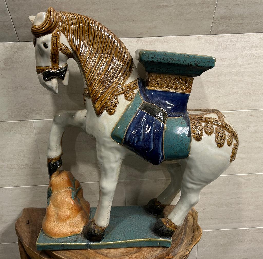 Keramisch Paard In Chinese Tang-Stijl, Ophalen