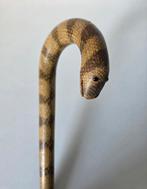 Antieke wandelstok Slang - Slangenhuid., Ophalen of Verzenden