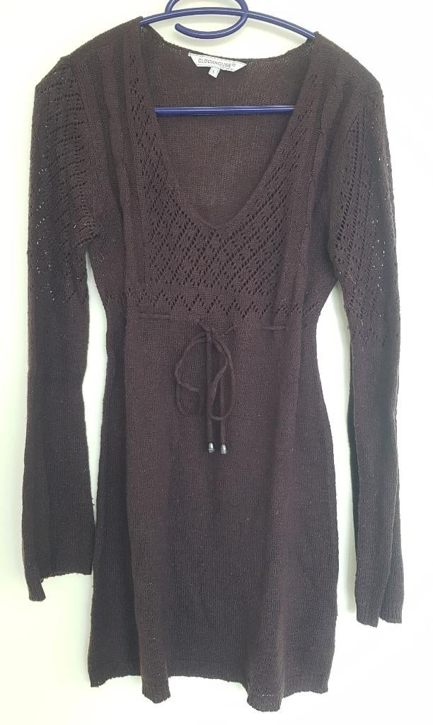 Lange trui / jurk maat L merk C&A, Kleding | Dames, Bruin, Maat 42/44 (L), Ophalen of Verzenden, Gedragen