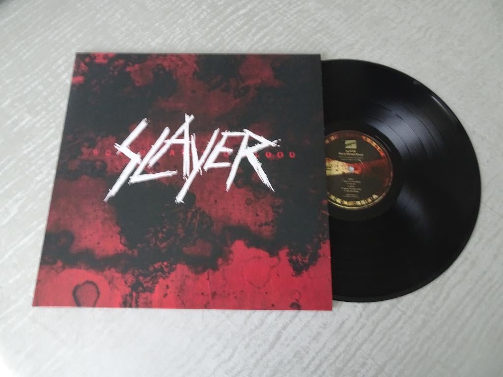 Slayer  Lp   World Painted Blood - + insert, Cd's en Dvd's, Vinyl | Hardrock en Metal, Ophalen of Verzenden, Zo goed als nieuw