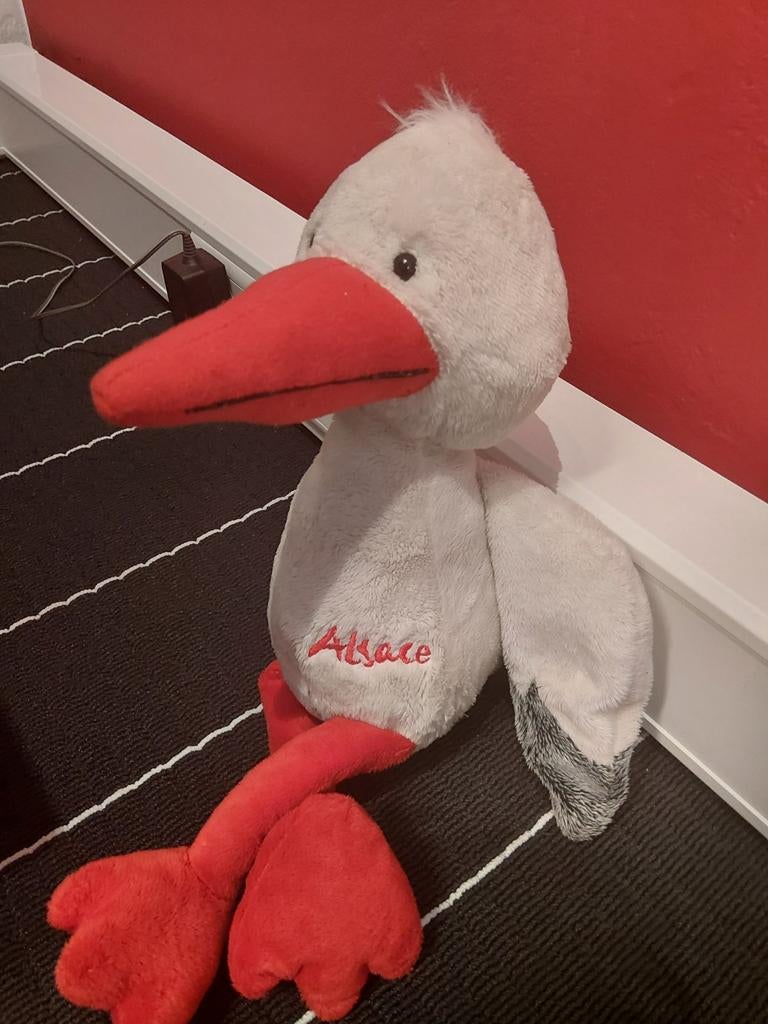 Ooievaar knuffel Nieuw, Ophalen of Verzenden, Zo goed als nieuw, Overige typen