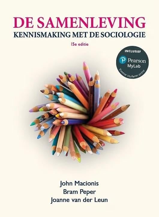 Studieboek De samenleving  Kennismaking met de sociologie, Boeken, Gelezen, John Macionis, Beta, HBO