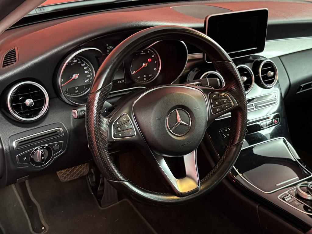 Mercedes-Benz C-Klasse 180 Ambition, Auto's, Automaat, Leder en Stof, Zwart, Bedrijf