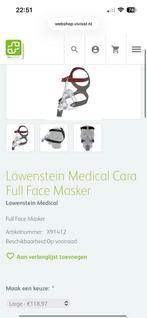 Löwenstein Cara Full Face masker nieuw Slaapapneu Cpap, Diversen, Ophalen of Verzenden, Zo goed als nieuw