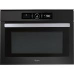 Zgan Whirlpool AMW 9605 NB Combimagnetron - Zwart, Ophalen, Combimagnetron, Crisp, Zo goed als nieuw