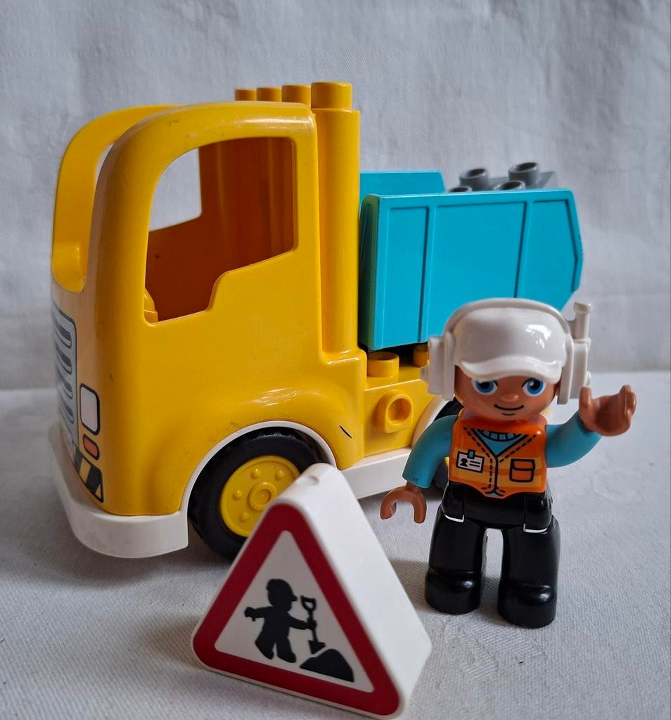 Duplo kiepauto kiepwagen vrachtauto uit set 10931, Ophalen of Verzenden, Zo goed als nieuw, Duplo