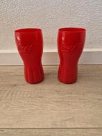 2 glazen coca cola glas rood McDonald's rode, Glas of Glazen, Ophalen of Verzenden, Overige stijlen, Glas