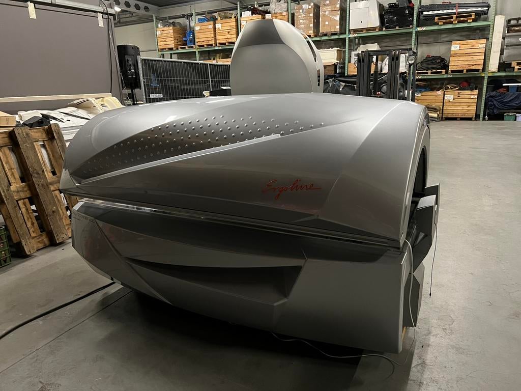 Zonnebank ergoline 400, Witgoed en Apparatuur, Zonnebanken en Gezichtsbruiners, Ophalen, Zo goed als nieuw, Zonnebank dubbelzijdig