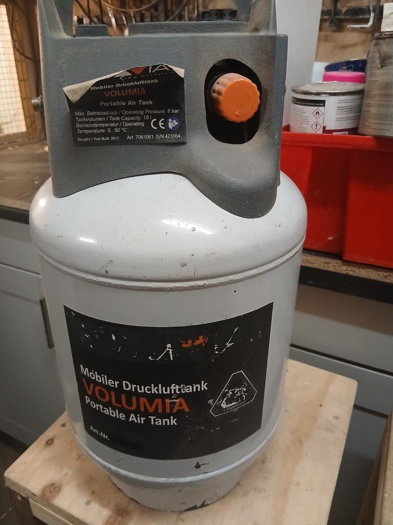Draagbare drukvat, Minder dan 25 liter, Ophalen, Minder dan 200 liter/min