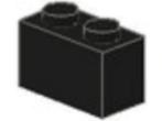 Lego Stenen 5x 1x2 Zwart 3004 (NIEUW), Ophalen of Verzenden, Nieuw, Losse stenen, Lego