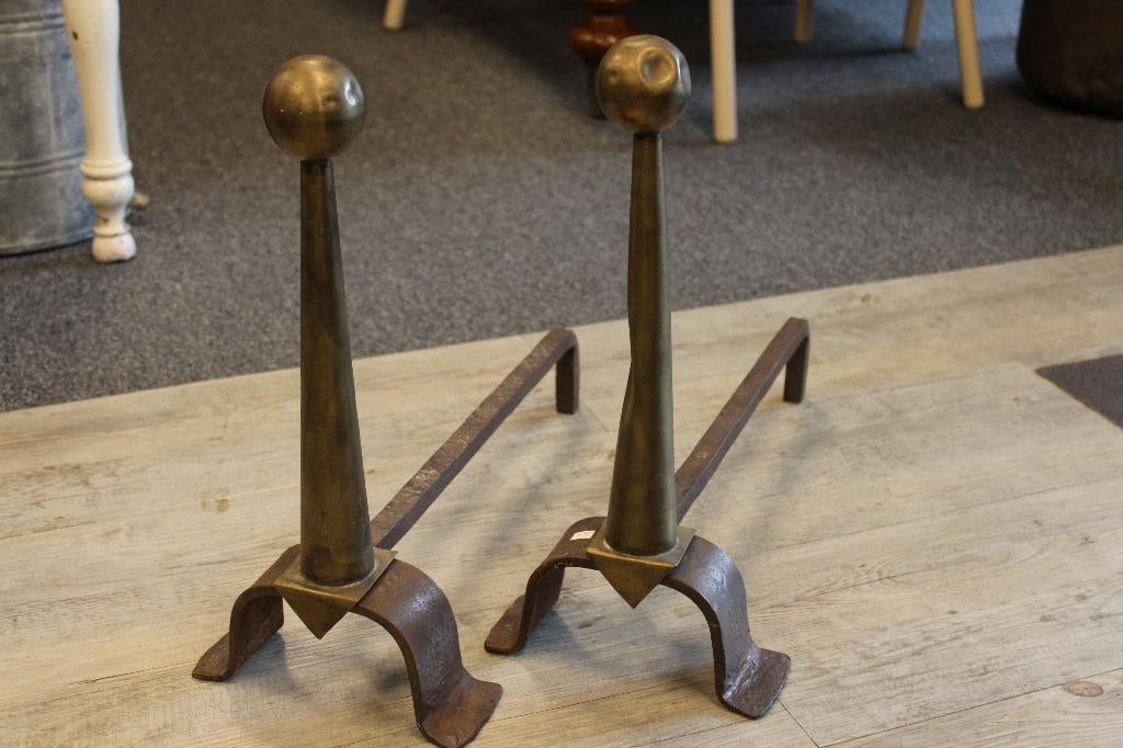 Brocante - Oude haard-bokken!, Ophalen of Verzenden, Gebruikt, Inzethaard, Houthaard