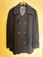 Polo Ralph Lauren Zwarte Wollen Jas - Maat M, Ophalen of Verzenden, Zo goed als nieuw, Maat 46/48 (XL) of groter, Zwart