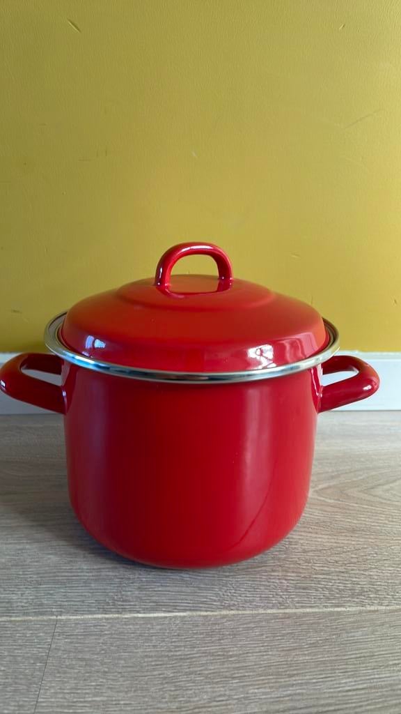 Nieuwe emaille pan, Ophalen of Verzenden, Nieuw, Overige materialen, Kookpan of Snelkookpan