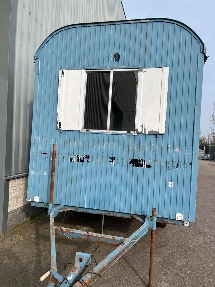 Schaftwagen pipowagen schaftkeet bouwkeet, Doe-het-zelf en Verbouw, Bouwketen en Schaftketen, Gebruikt, Ophalen