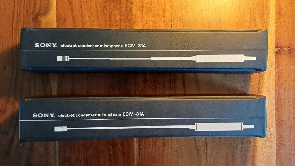Vintage Microfoon Sony ECM-31A, Muziek en Instrumenten, Microfoons, Ophalen of Verzenden, Zo goed als nieuw, Studiomicrofoon