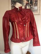 Roberto Cavalli rood leren jasje S, Ophalen of Verzenden, Zo goed als nieuw, Rood