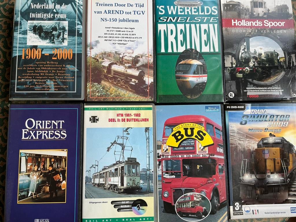 Videobanden van treinen 16 stuks, Ophalen of Verzenden, Zo goed als nieuw, Overige typen, Overige merken