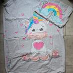 Eenhoorn dekbedovertrek 100x135cm met kussensloop 60x40cm, Meisje, Dekbedovertrek, Nieuw, Ophalen of Verzenden