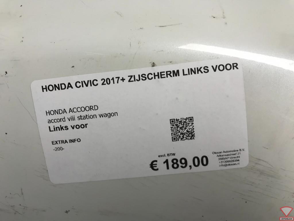 Honda Civic 2017+ Zijscherm Links Voor Origineel!, Honda Motor Co., Ltd., Gebruikt, Info@honda.co.jp, Voor