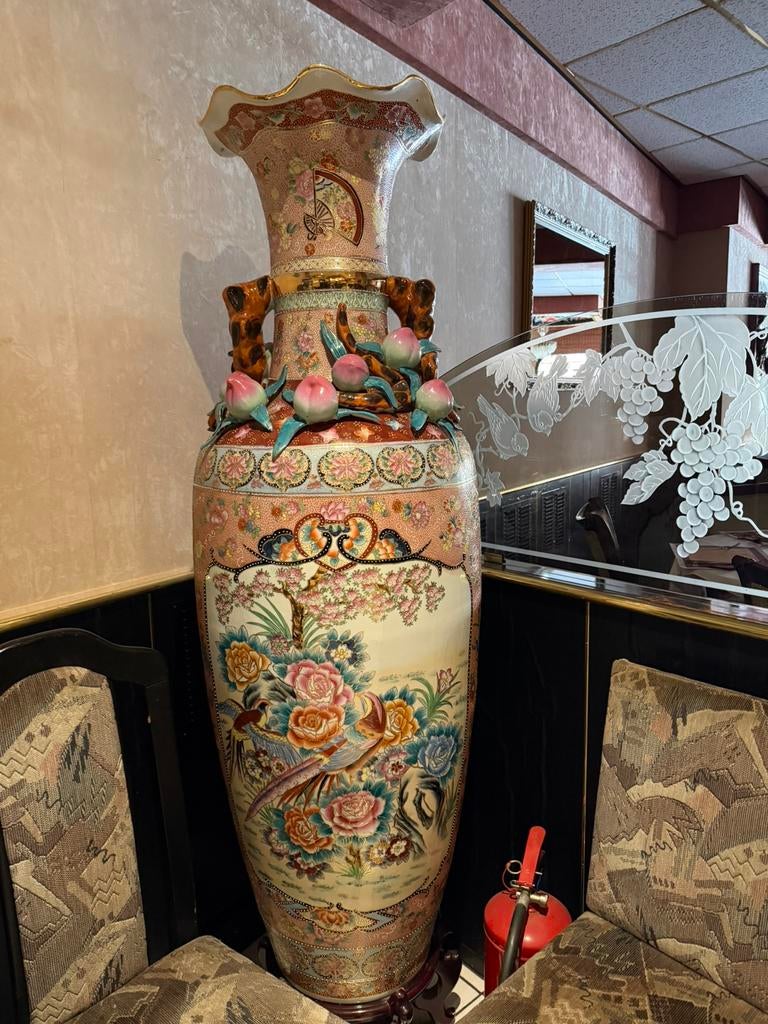 Grote chinese vaas 2 meter hoog, Antiek en Kunst, Antiek | Vazen, Ophalen of Verzenden