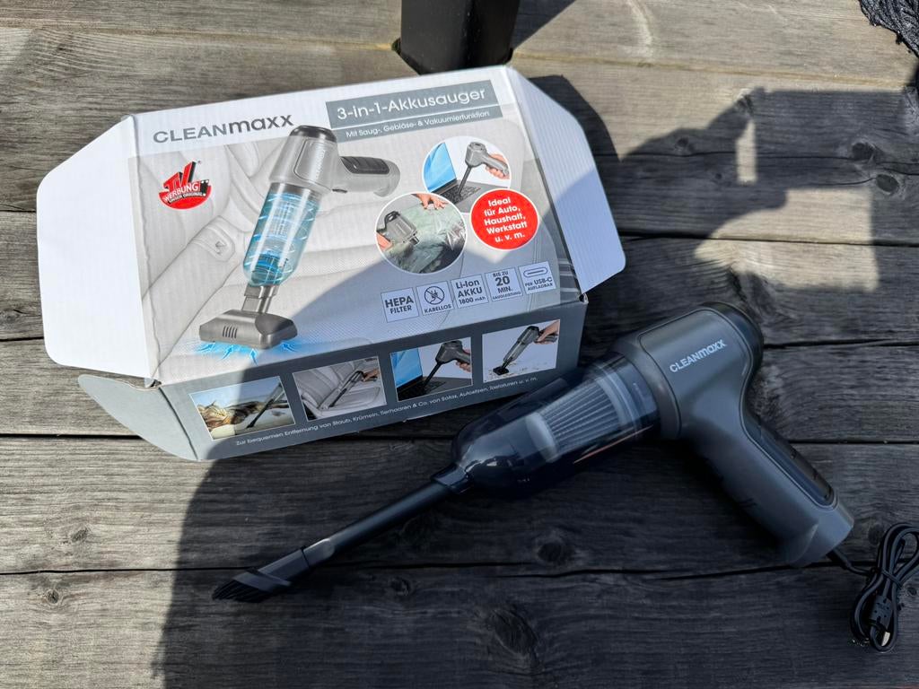 Cleanmaxx accu handstofzuiger, Nieuw!, Ophalen of Verzenden, Nieuw, Reservoir, Overige typen