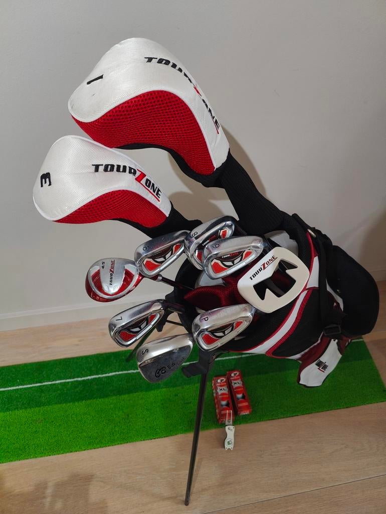 Complete MODERNE golfset heren in standbag, Sport en Fitness, Golf, Ophalen of Verzenden, Zo goed als nieuw, Set, Overige merken