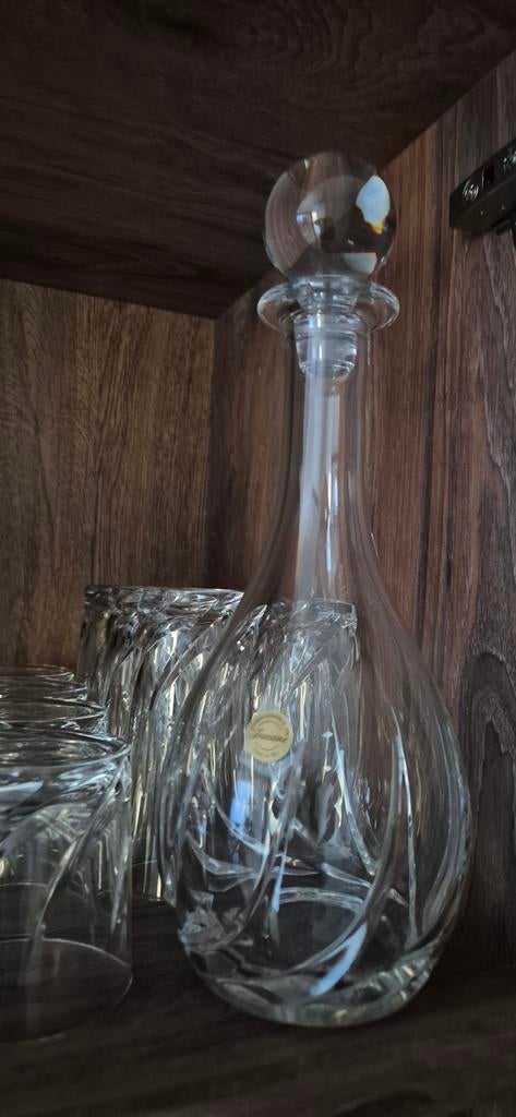 22-delig Glasservies met Karaf - Kristalglas, Ophalen