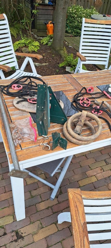 Schommel ringen beugels rubberentegels, Ophalen, Gebruikt