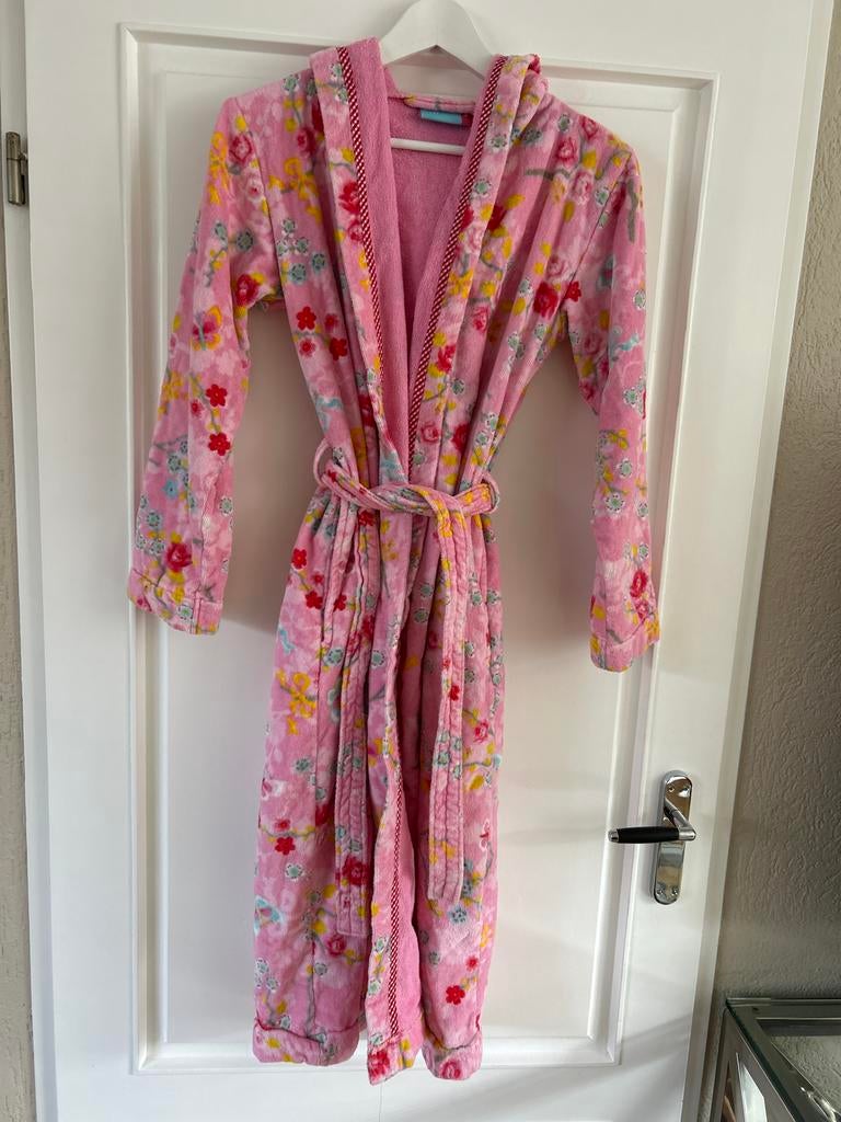 PIP Studio badjas xxs - Roze met bloemenprint, Kleding | Dames, Ophalen of Verzenden, Zo goed als nieuw, Roze, Overige typen