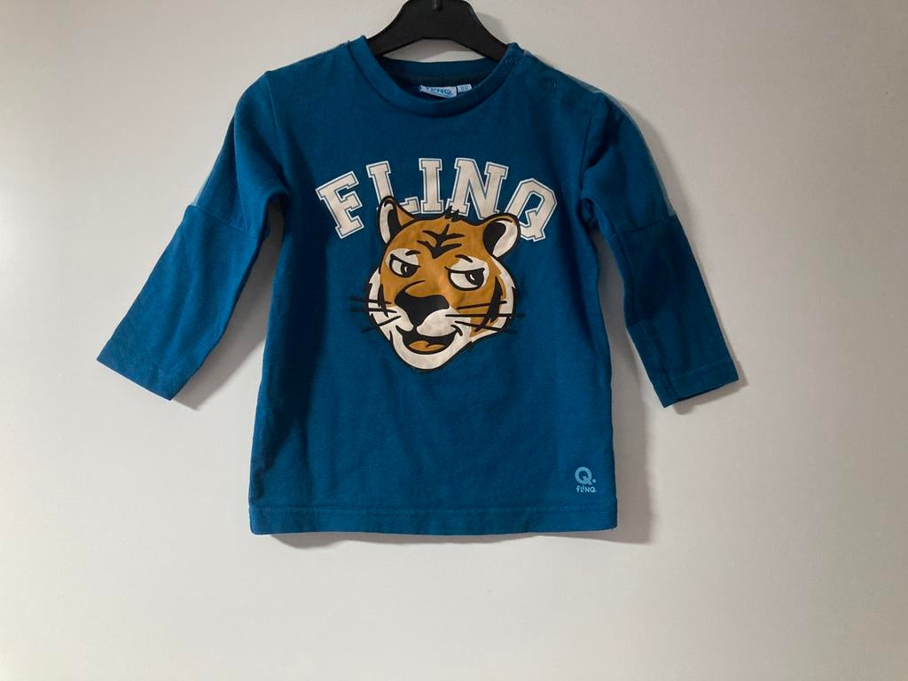 Flinq Longsleeve Tijger Maat 80, Ophalen of Verzenden, Zo goed als nieuw, Jongetje, Shirtje of Longsleeve