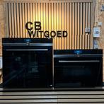Siemens IQ700 blacksteel set combi oven en solo oven WIFI, Refurbished, Oven met grill, Inbouw, 45 tot 60 cm