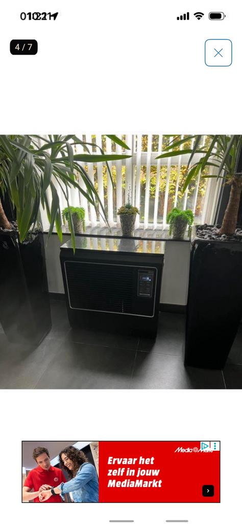 Zibro Toyotomi gevelpetroleumkachel, Ophalen, Zo goed als nieuw, Hout