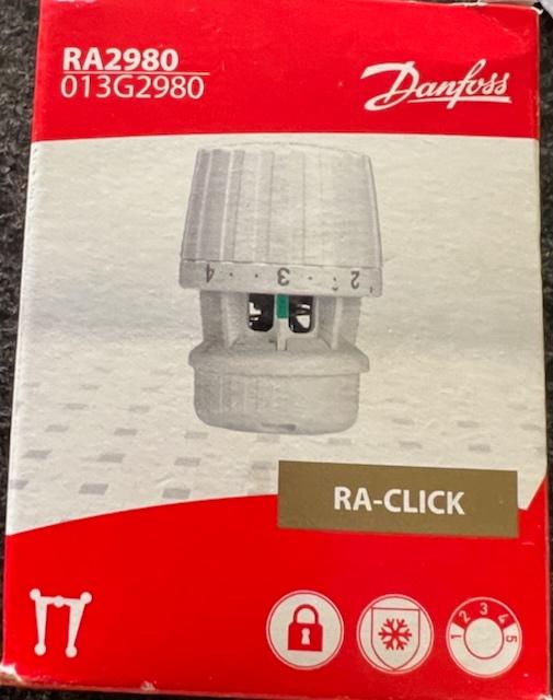 2 stuks compleet Danfoss RA 2980 Radiatorthermostaat (nieuw), Doe-het-zelf en Verbouw, Verwarming en Radiatoren, Minder dan 30 cm