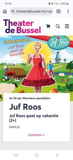 Tickets Juf Roos gaat op vakantie in de Bussel Oosterhout, Tickets en Kaartjes, Drie personen of meer