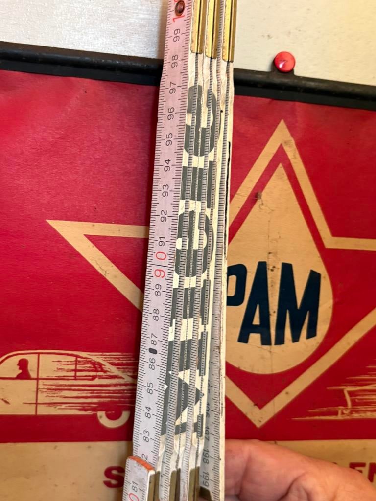 Mooie oude poster van Pam olie producten., Verzamelen, Merken en Reclamevoorwerpen, Ophalen, Gebruikt, Overige typen